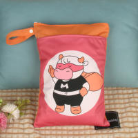 Bolsa Impermeable Para Pañales Babyshow 25x35cm Con Doble Cierre Y Manija Impresión Digital Bolsa Para Mamá Con Zippers Y Handle - details 8