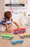 Mini Autobús De Aleación Para Niños Juguetes De Metal Diecast Coche De Retroceso Doble Piso Autobús De Visita Regalo De Navidad Para Niños - details 0
