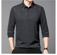 Camisa Polo Larga Con Estampado Hueco Para Hombre Estilo Coreano Moda Negocios T-Shirt De Golf Top De Poliéster Talla M-4XL - details 10