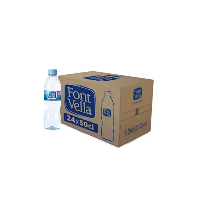 Font Vella - Agua Mineral Natural - Caja 24 x 50Cl - 1