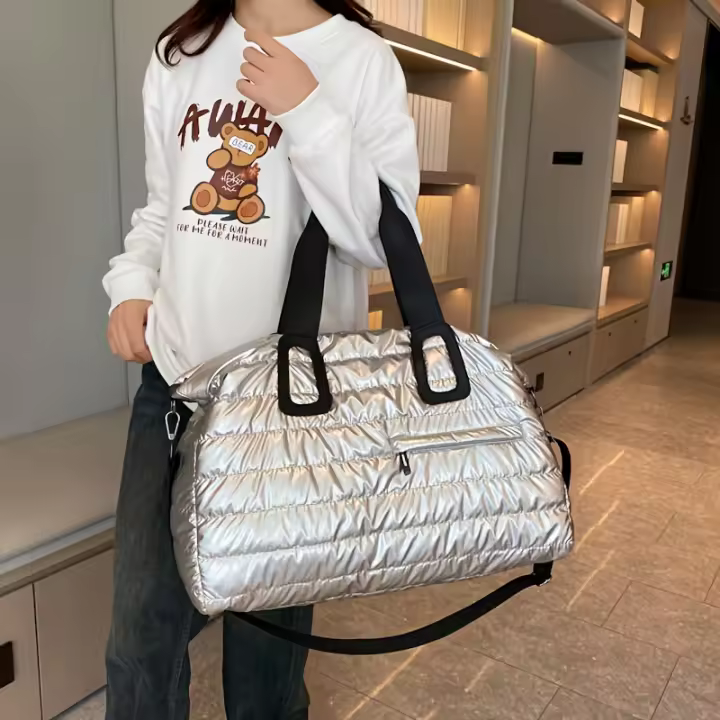 Bolsa De Hombro Grande Para Viaje Y Gimnasio Duffle Unisex Ligera Bolsa De Almacenamiento Cross-body Y De Mano CH CACILLO - 1