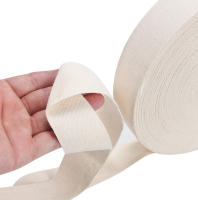 Cinta De Tela De Algodón Suave 5/10/15/20/50m Para Bordado Manual DIY Costura De Alfombra Enrollado De Borde Para Ropa Delantal Manos De Bolsa (Beige) - details 2