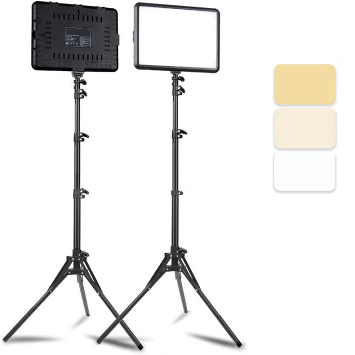 Kit De Luz De Fotografía Y Video LED Para Estudio Con Ajuste De Brillo De 8/12 Pulgadas Ideal Para YouTube Y Streaming En Vivo