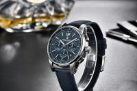 Reloj De Pulsera De Cuarzo Para Hombre PAGANI DESIGN 2024 Lujo Casual Resistente Al Agua 100M Cristal De Zafiro Acero Inoxidable VK63 Con Marcadores Arábigos Y Luz Trasera - details 12