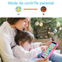 Tableta infantil Q88 rosa de 7 pulgadas con cuatro núcleos - Procesador A33 de 1,2 GHz + 512 MB + 8 GB de memoria / Android 4.4 / WiFi / Batería de 2800 mAh / Admite expansión de 32 GB / Pantalla HD - details 6