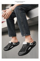 Sandalias De Coco Para Hombres Verano Zapatillas Deportivas Al Aire Libre Antideslizantes Con Agujero En La Plantilla Material EVA Tallas Reales Cierre De Correa - details 12