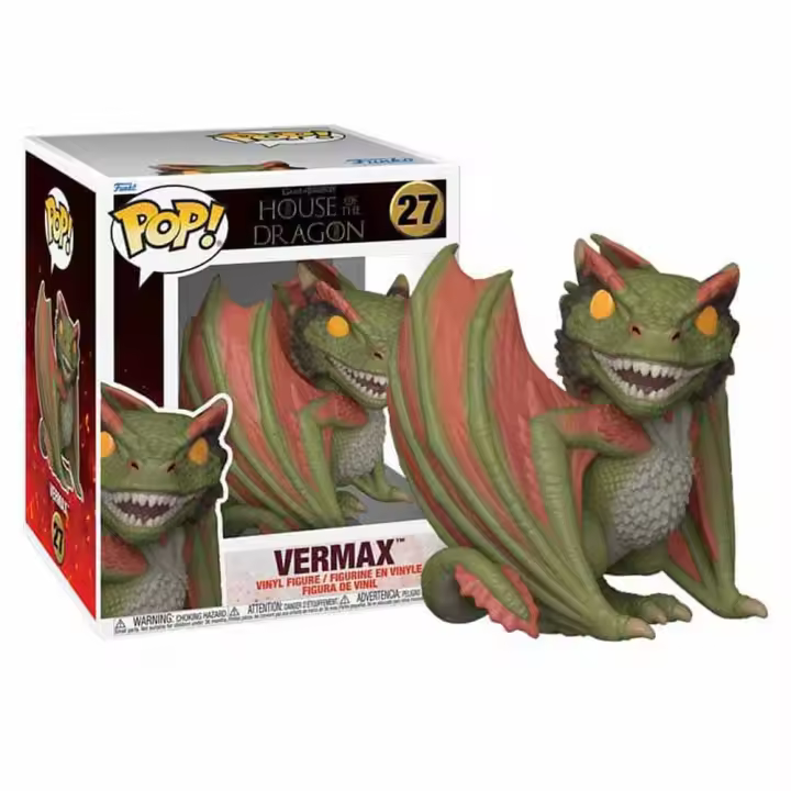 Funko Pop! Game of Thrones: House of the Dragon (Juego de Tronos: La Casa del Dragón), Vermax (6" Super Sized) 27 - 1