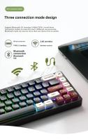 Teclado Mecánico Weikav Lucky 65 Con 3 Modos Bluetooth 2.4G Inalámbrico Y Cable Para Gaming Aluminio RGB Accesorios De PC Regalos - details 9
