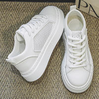 Zapatos Casuales Para Hombre Verano Transpirables Blancos Plataforma Ligera Antideslizantes Zapatillas De Caminar Mesh Zapatos De Correr - details 8