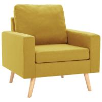 vidaXL Sillón de tela Gris claro, Gris oscuro, Marrón Sillon Dormitorio Sillon Comodos Silla Relax Sillón Sofá - details 8