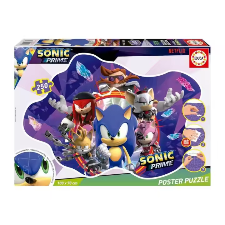 PUZLE SONIC PRIME POSTER 250 PIEZAS. - 1