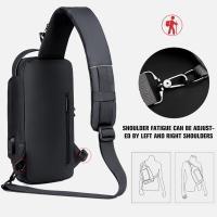 Bolsa De Pecho Para Hombre Con Cerradura De Contraseña Antirrobo Para Motociclista Deporte Al Aire Libre Correr Viaje Cruzbody - details 6