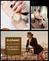 Reloj De Pulsera De Lujo Para Hombres Y Mujeres En Color Rosa Oro Con Correa De Acero Inoxidable Y Cierre De Seguridad Reloj De Moda Negra Resistente Al Agua De 40mm - details 14