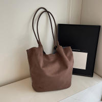 Bolso De Hombro De Seda Sintética Con Cierre Magnético Bolso De Mano Casual Para Otoño E Invierno Color Sólido Bolsos Clásicos Para Comunicación Diaria - details 10