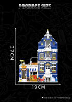 Bloques De Construcción Miniatura Villa Europea En El Mercado Callejón Juguete Educativo Para Niños Modelo De Luz Escena Arquitectónica Regalo Ideal Para Edad 6-12 Años - details 6