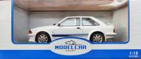FORD ESCORT MKIII RS TURBO 1985 WHITE 1:18 MCG MODELCARGROUP - details 5