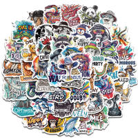 50PCS Pegatinas De Animales Coloridos Para Decoración Personalizada De Equipaje Y Skateboarding Diseño Retro De Graffiti - details 1