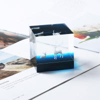 Modelo De Resina Pequeño Ciervo JCD Miniatura Escena Lámpara De Mesa Para Manualidades Joyería Hecho De Resina Animal - details 9