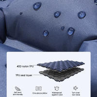 Alfombra De Dormir Para Acampar Al Aire Libre Plegable Con Almohadas Ultraligera Inflable Para Viajes Y Senderismo Matrícula De Natación En La Playa - details 30