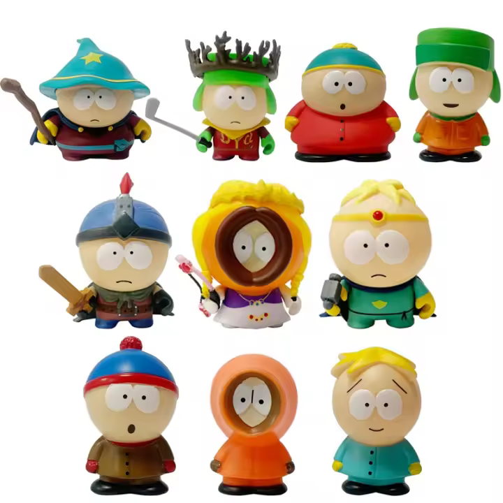 Juego De 5 Figuras De Anime South Park 'The Stick of Truth' Con Kenny McCormick Stan Marsh Muñecos Lindos Y Encantadores Decoraciones Americanas Para Coleccionistas Unisex - 1