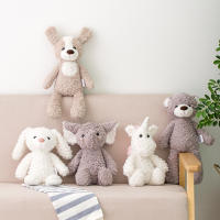 2Pcs/set Peluches De Alta Calidad Con Piernas Largas Perro Oso Conejo Rosa Elefante Juguetes De Peluche Para Niños Cumpleaños - details 10