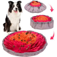 Pad De Olfateo Para Perros De Terciopelo Lavable Y Plegable Juego Lento De Alimentación Tapete De Entrenamiento Para Perros Interactivo - details 19