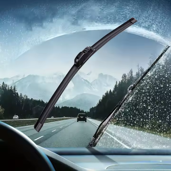 LimpiaParabrisas Automotriz Universal Tipo U En Goma Suave Sin Hueso Duradero Y Silencioso Para Coche Tamaño 16-24 Pulgadas - 1