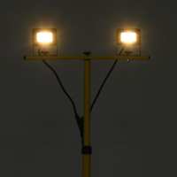 vidaXL Foco LED con trípode 2x10 W blanco cálido - details 1