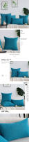 Funda De Cojín Minimalista Para Sofa Cubierta Moderna De Tela Poliéster Suave Para Sala De Estar Decoración Del Hogar Transpirable - details 0
