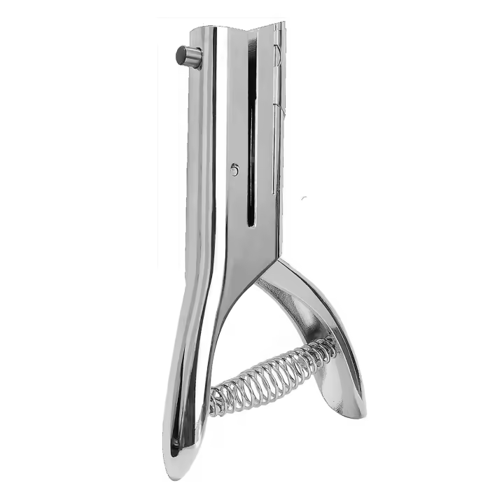 Perforadora de 1/8 pulgada, perforadora para trabajo pesado, tarjeta de papel portátil de mano larga, alcance de 2 pulgadas profundo (3) - 1