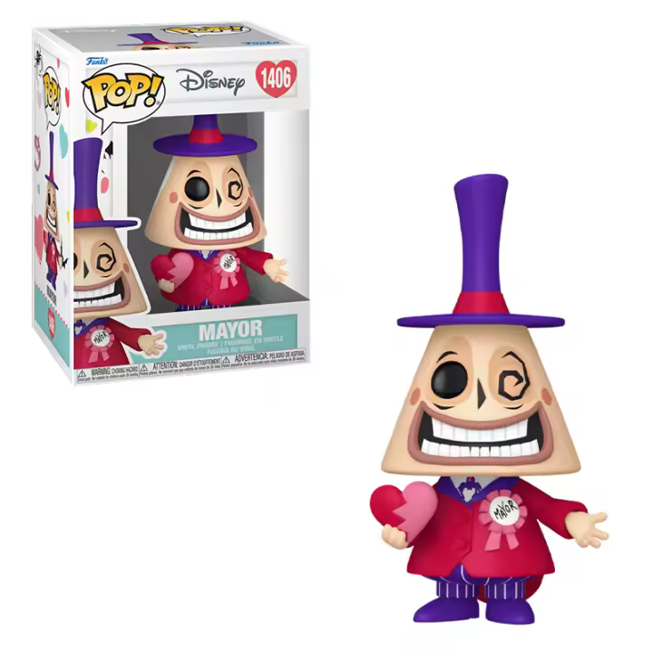 FUNKO POP! PESADILLA ANTES DE NAVIDAD: SAN VALENTÍN – ALCALDE, LICENCIA OFICIAL - 75768, Nº1406 - 1