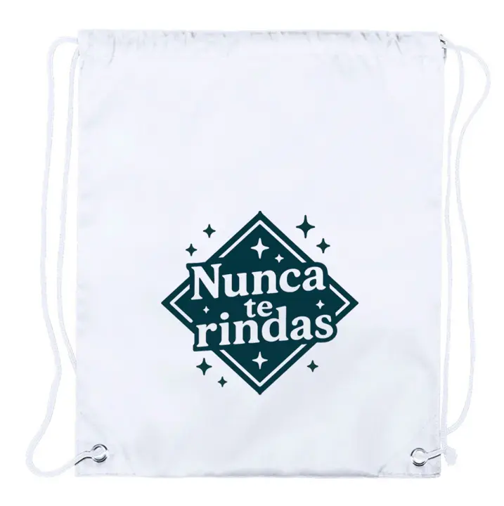 4 Mochilas de cuerdas frase motivadora gimnasio deporte motivacion playa piscina picnic excursion - 1