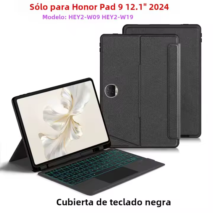 Teclado Retroiluminado HUWEI Para Tableta Honor Pad 9 HEY2-W09 HEY2-W19 12.1" Cubierta De Teclado Inteligente Funda Protectora Compatible Con Huawei - 1