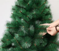 Árbol de Navidad Pino 120-210cm, Abeto Artificial Ignífugo con Hojas de Aguja, Decoración Navideña Ideal para Hogar, Oficina y Local con Piñ - details 1
