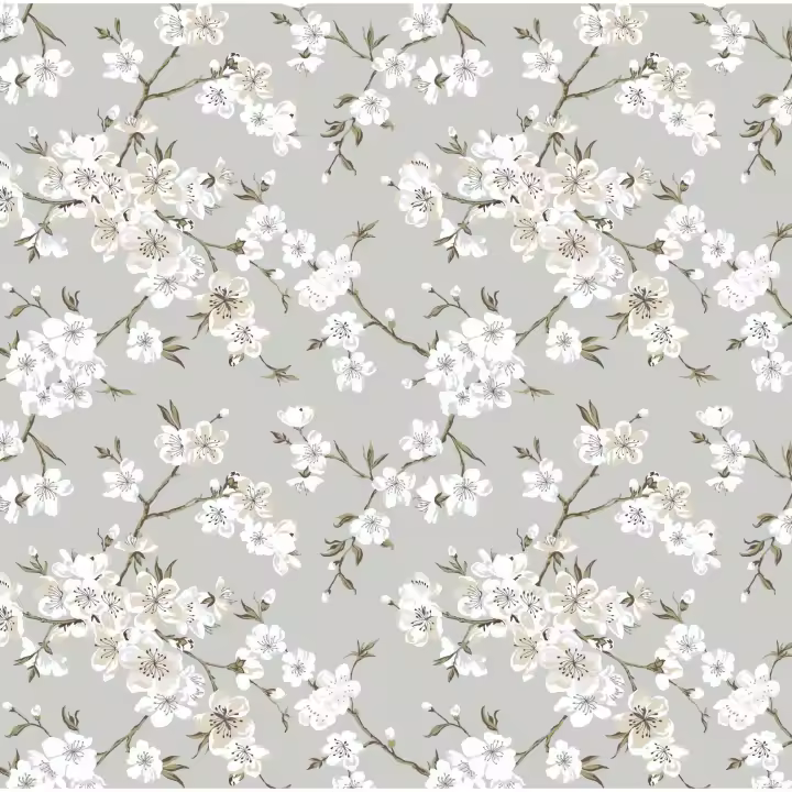 Mantel de Tela Resinada Antimanchas Hulehule Tex - Estampado Hojas Blancas y Rosa - Ideal para Comedor y Cocina - Fabricado en España - 1