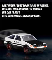Modelo De Coche Toyota AE86 Initial D En Aleación De Zinc Juguete Exquisito Para Niños Regalos De Artesanía De Alta Calidad - details 1