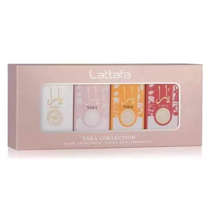 Perfume Yara Collection Mini 4x5ml (Yara Rosa + Yara Moi +Yara Tous +Yara Candy) de Lattafa Para Mujer | Eau de Parfum | Producto 100% Original| 20ml - 1