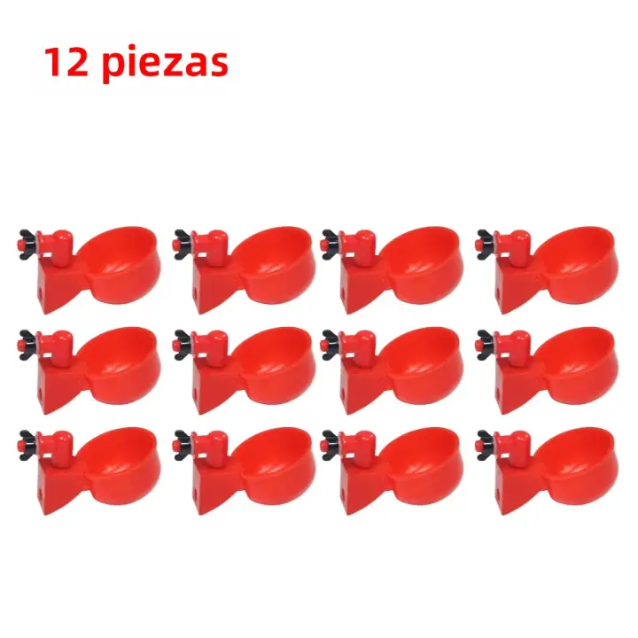 6-36Pcs Copa De Bebida Automática Para Pollos Pato Plástico Fábrica De Pollo Instalación Fácil Dispensador De Alimentos Para Pájaros - 1