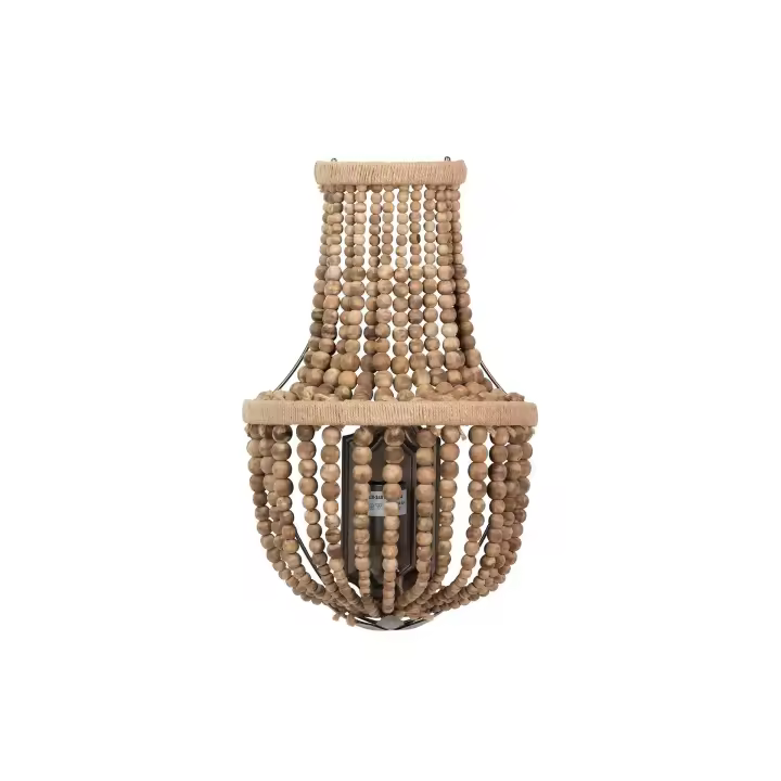 Aplique Pared Adda Home Cadena Bolas Natural Yute - 1