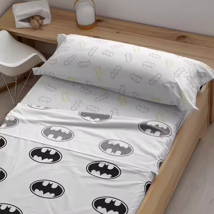 BL Belum Juego de Sábanas 100% Algodón Batman Basic - Ecológico - 1