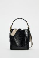 Bolso De Hombro Para Mujer Negro Con Patrón Animal Estampado Bolsa De Hombro Cruzada Con Cuerda Bolsa De Buho Tote Bolsa De Día - details 5