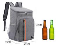 Bolsa de Almuerzo Portátil Termo 20L Bolsa de Alimentos Duradera Resistente al Agua Refrigerador Aislado para Camping Oxford Cajas de Dinner Backpacks - details 0