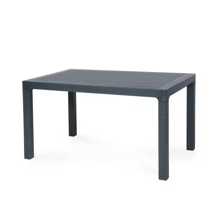 Mesa TROPICAL, polipropileno antracita, 140 x 80 cms - 1