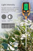 Medidor digital de pH/humedad del suelo/TEMPERATURE de las plantas/intensidad de la Luz solar/humedad Ambiental/salinidad del suelo, Pantalla LED, adaptado para Jardín, césped, cuidado de Plantas, granjas y plantas de Interior y exterior. - details 3