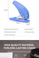 Pegatina De Papel Mini DELI Portátil Tamaño 1 Agujero Máquina De Punched 6mm 10 Hojas Suministros De Escuela Y Oficina - details 1