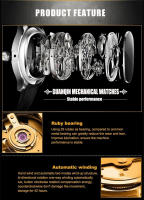 Reloj Métrico Para Hombre GUANQIN 2025 Lujo Automático Multifuncional Resistente Al Agua Con Marcas Arábigas Y Cristal De Zafiro - details 1