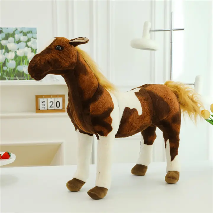 Muñeco De Peluche Grande De Caballo Simulación Muñeco De Trapo Sudor Sangre Regalo Para Niños Y Adultos Fans De TV Y Películas - 1