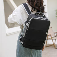 Mochila De Viaje Para Mujer Impermeable Con USB Capacidad Para Laptop Bolsa De Zapatillas Con Correa De Equipaje XA337C - details 12