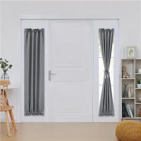 Cortinas De Puerta Negras Aislantes Térmicas Para Cocina Con Encaje Moderno Estilo Cortinas De Ventana Panel Rod Pocket - details 11