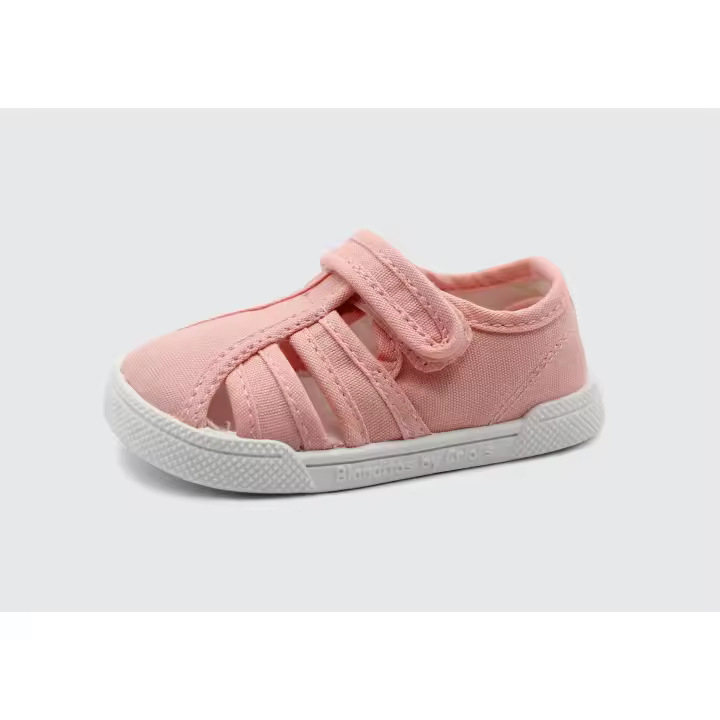 Blanditos MANGO AZUL25V ROSA25V Zapatillas de Lona Barefoot con Doble Ajuste Adhesivo y Plantilla Extraíble - 1